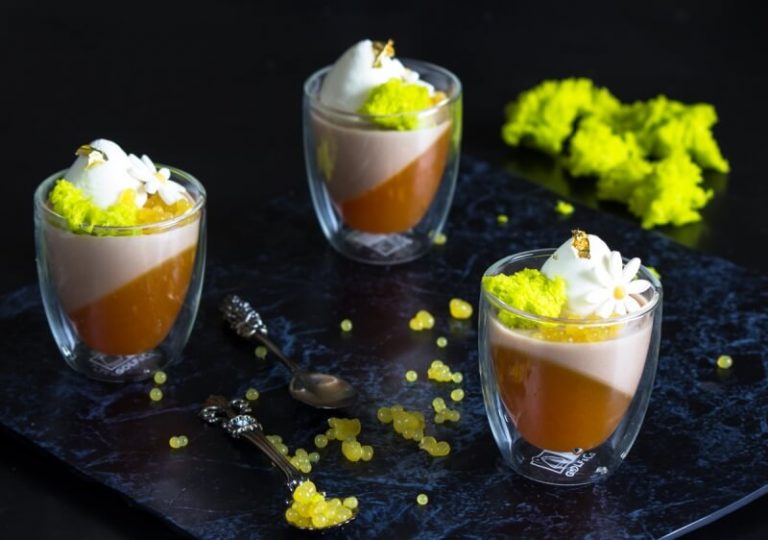 מוס שוקולד וקרמל תפוז