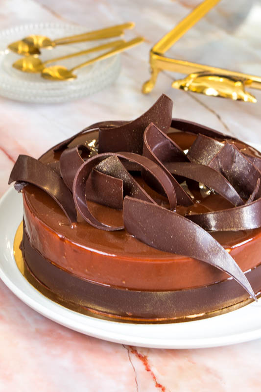 עוגת מוס שוקולד פקאן